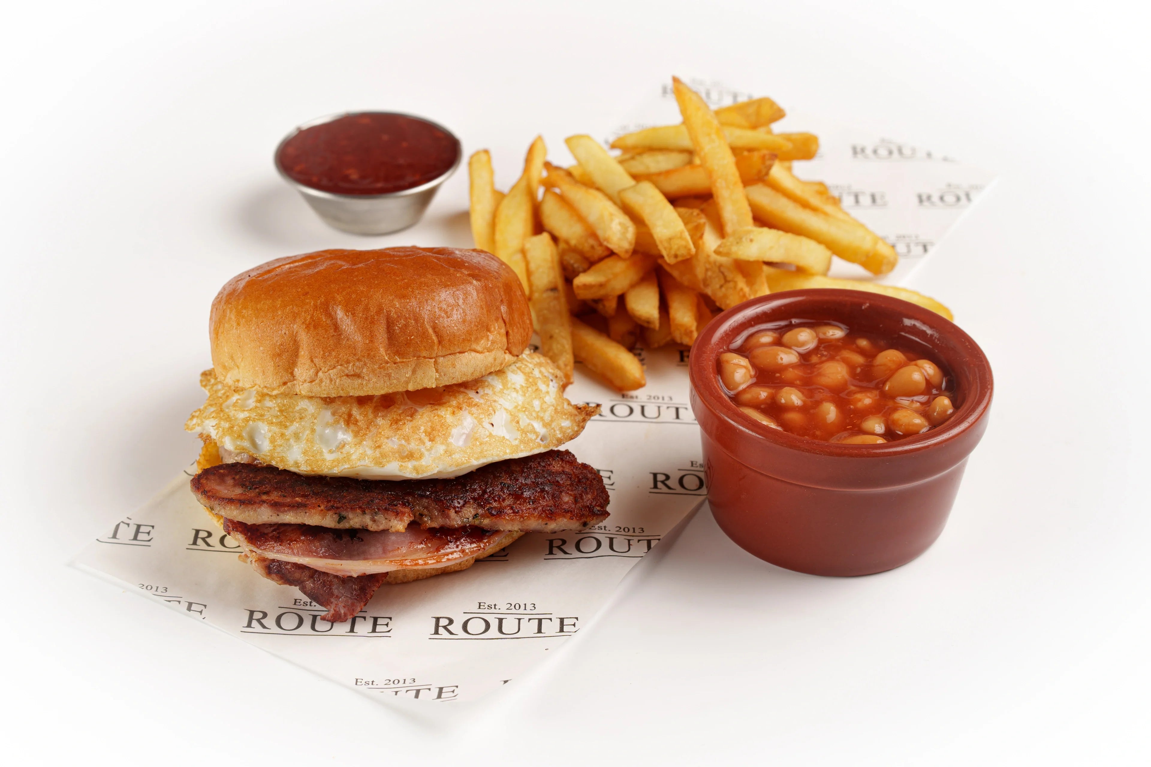 Breakfast Brioche Rolls | Route Cafe — Served with Chips – routecafe
